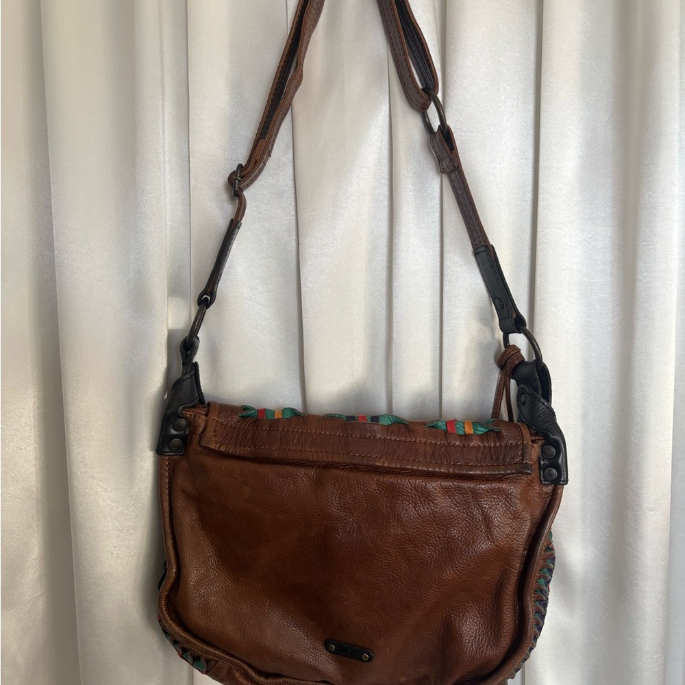 Frye Leather Woven Messenger Bag Mid 2010’s - Picture 6 of 8